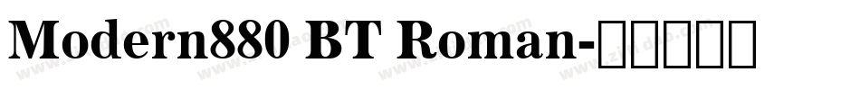 Modern880 BT Roman字体转换